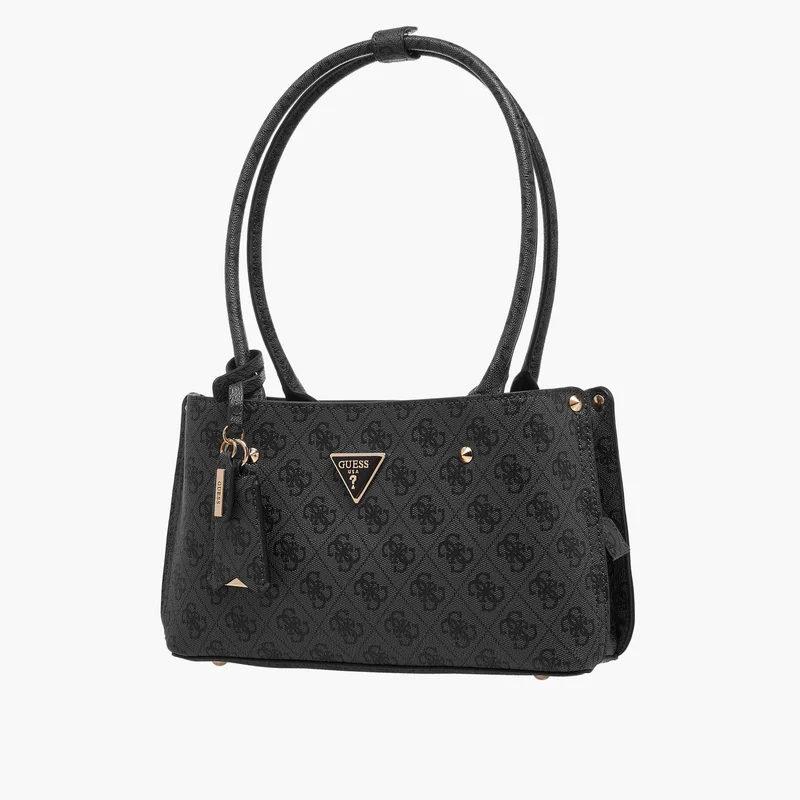 جس Black Monogram Shoulder Bag for Women